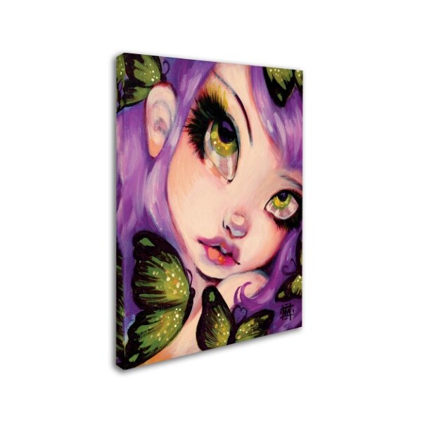 Natasha Wescoat 'Green Eyed Violet' Canvas Art,24x32